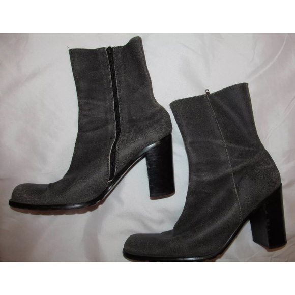 GUESS MARCIANO mid calf crackle block heel boots - Picture 2 of 5
